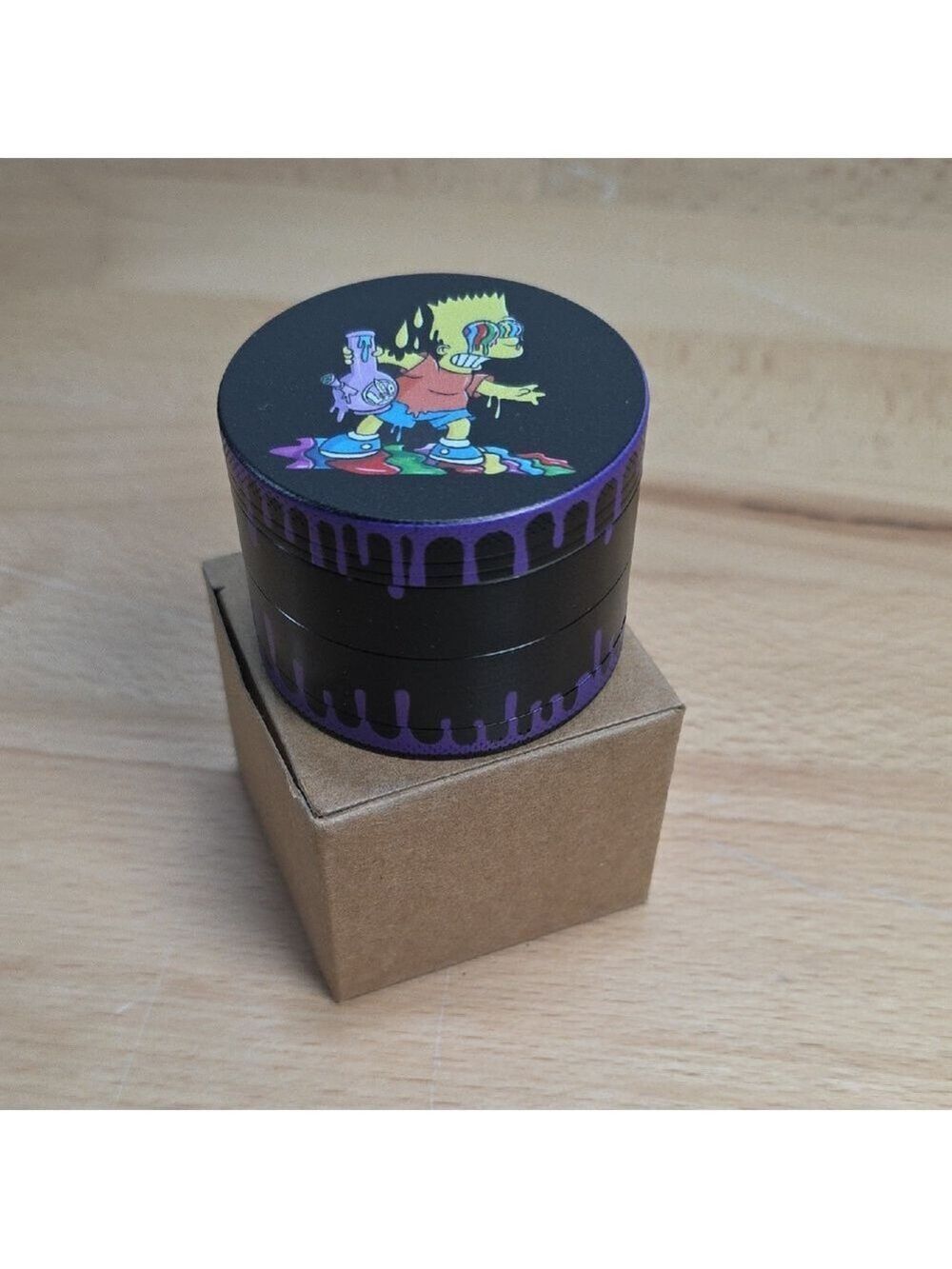 Black and Purple Simpsons Spice And Herb Grinder